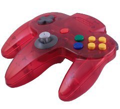 Nintendo Brand Atomic Watermelon Red Controller N64